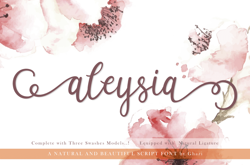 Aleysia Handwritten Font