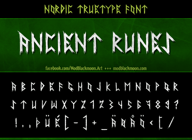 Ancient Runes Font 1