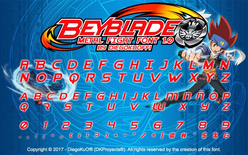 Beyblade Metal Fight Regular Font