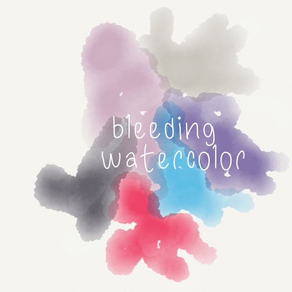 Bleeding Watercolor Font 1