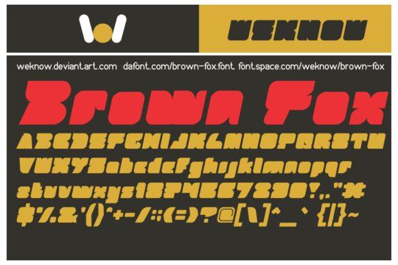 Brown Fox Font 3