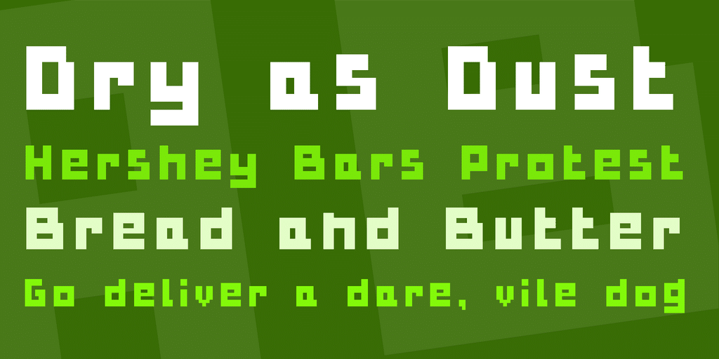 Bulky Pixels Font 2