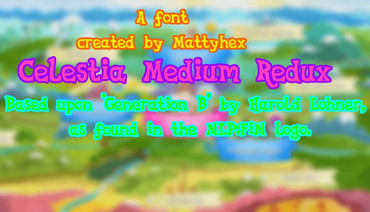 Celestia Redux Font