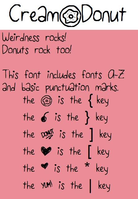 Cream Donut Font 1