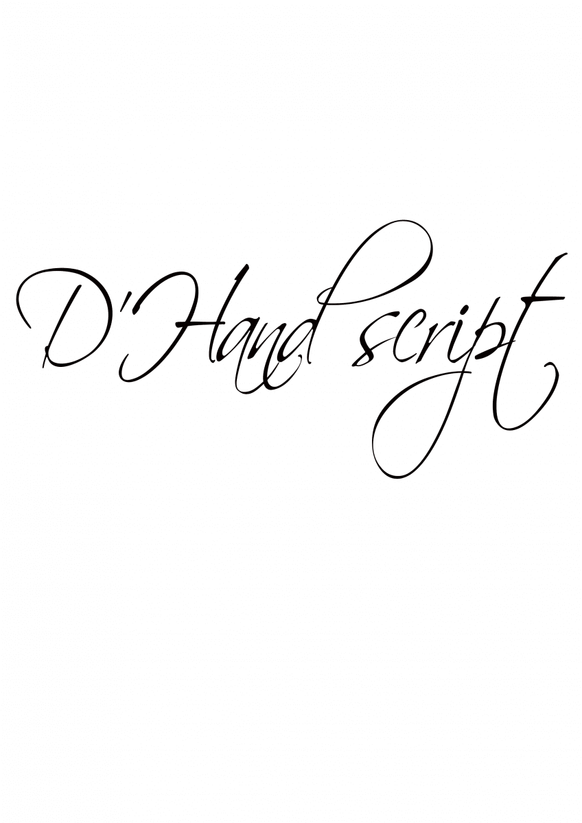 D'handscript Font 1
