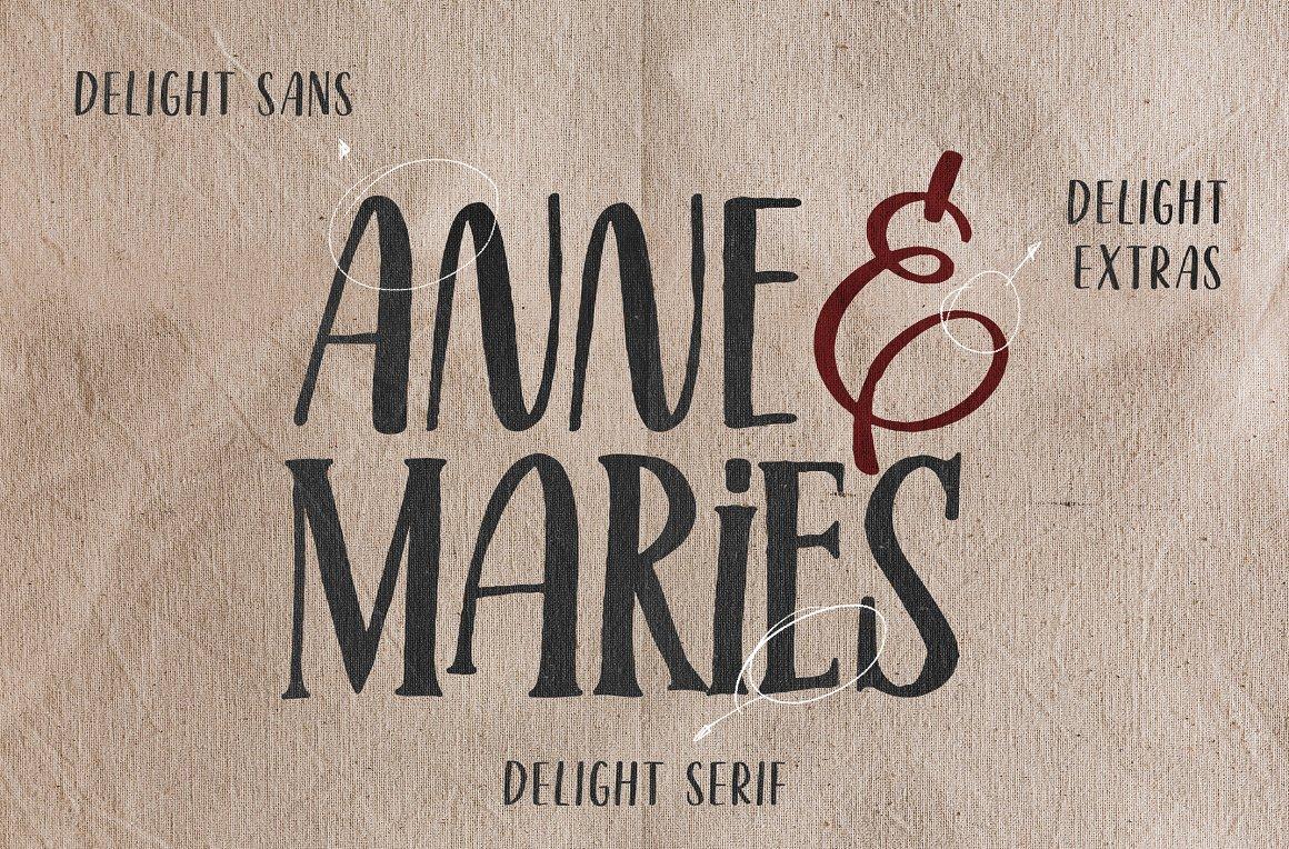 Delight Lettering Bundle Font 3