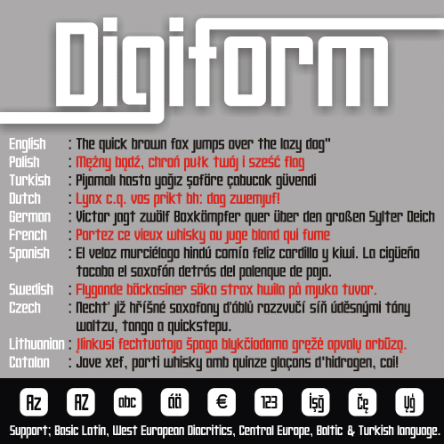 Digiform Font 1