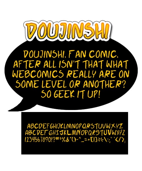 Doujinshi Font