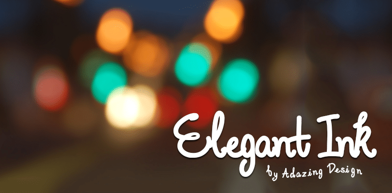 Elegant Ink Font 1