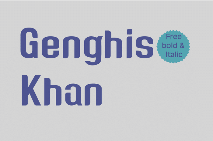 Genghis Khan Font 1