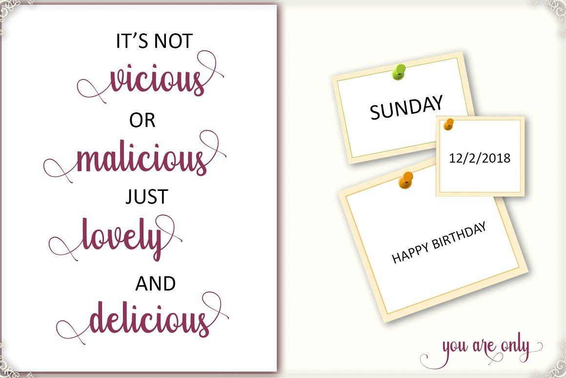 Glitter Modern Calligraphy Font 3