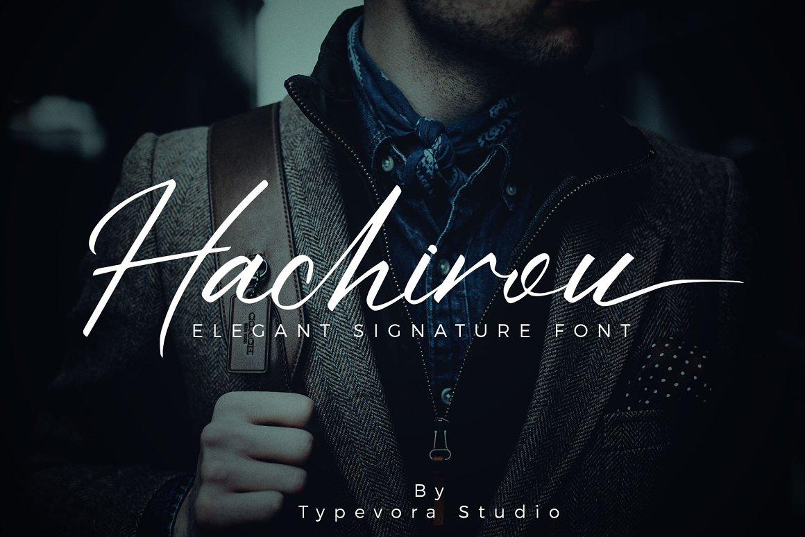 Hachirou Signature Font 1