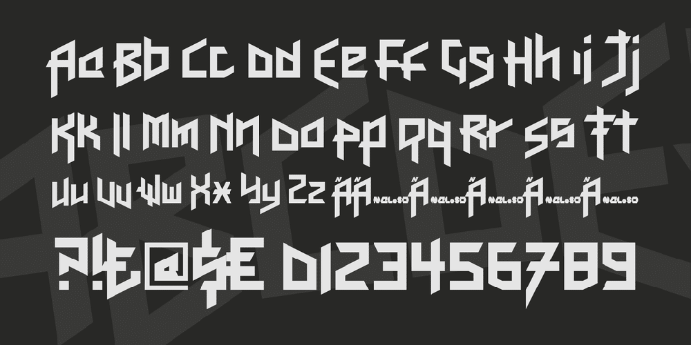 Here Be Dubstep Font 2