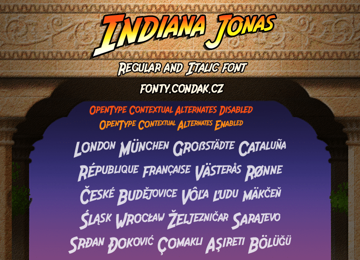 Indiana Jonas Font 1