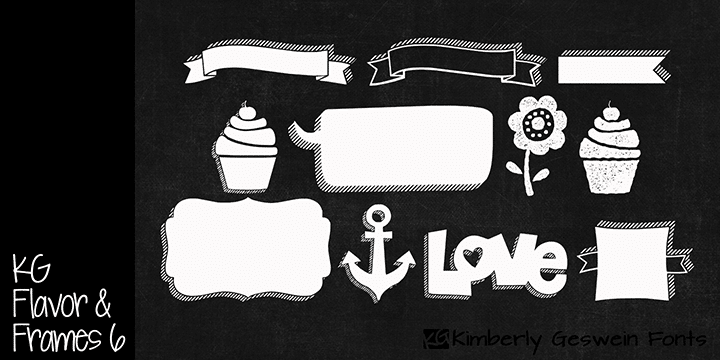 KG Flavor And Frames Six Font