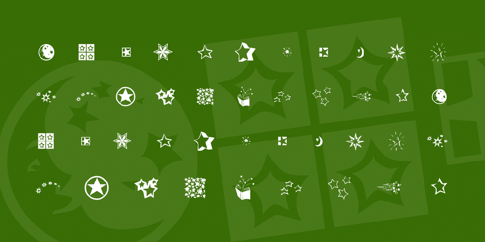 KR Star Struck Font 1