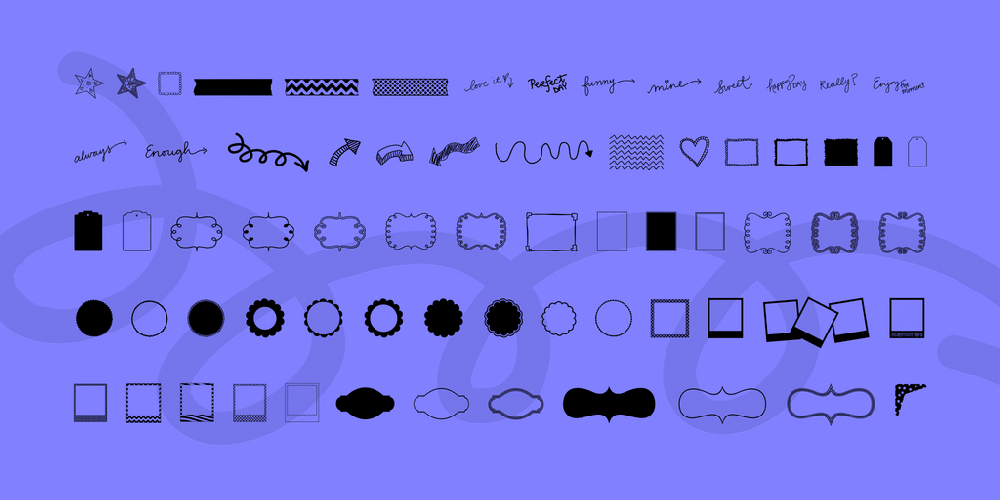 Kg Flavor And Frames Three Font