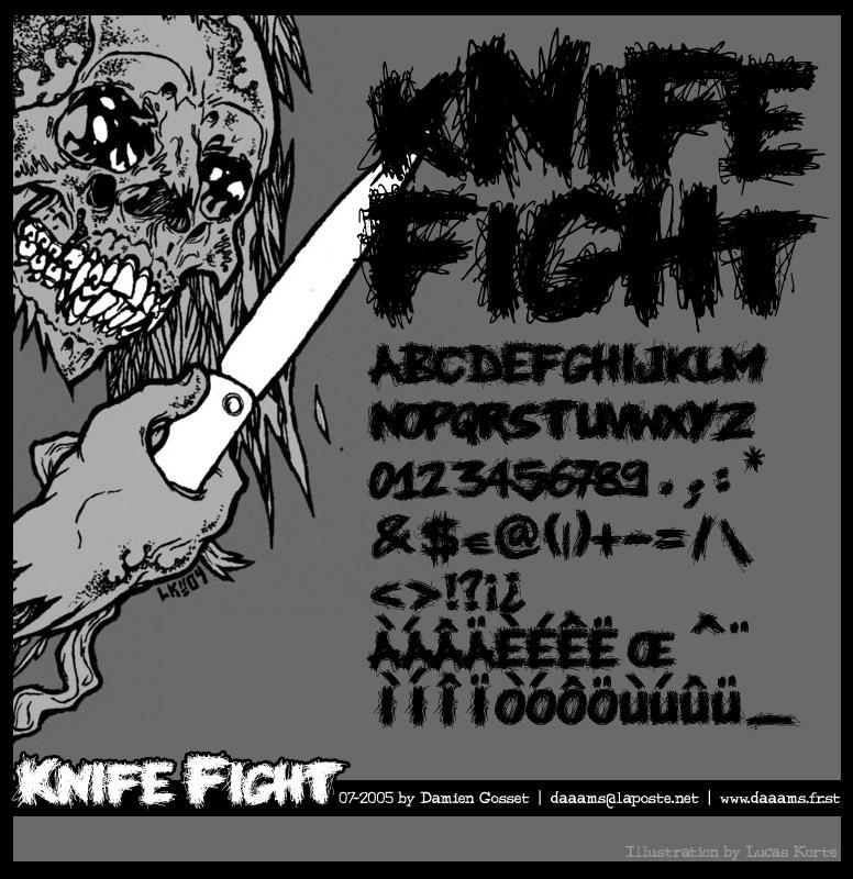 Knife Fight Font 1