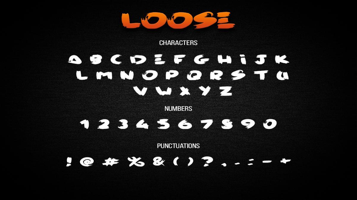 Loose Brush Font 1
