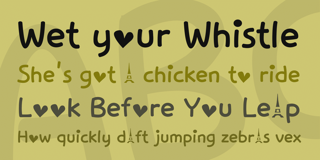 Love in Paris Font 3