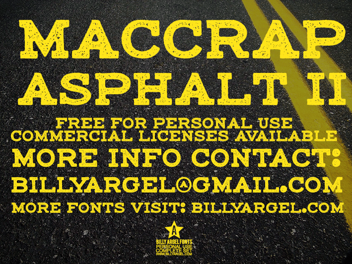 Maccrap Asphalt II Font 1