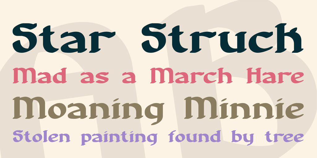 Nostalgia BRK Font 2