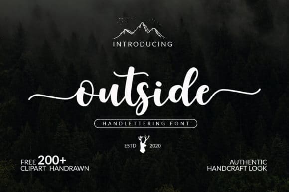 Outside Handlettering Font 1