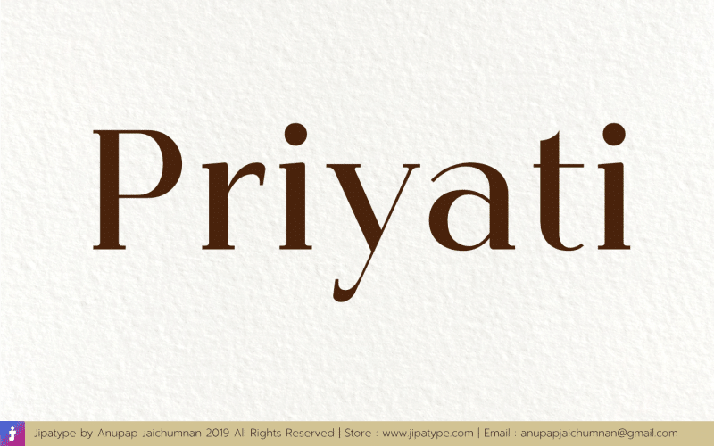 Priyati Serif Font 1