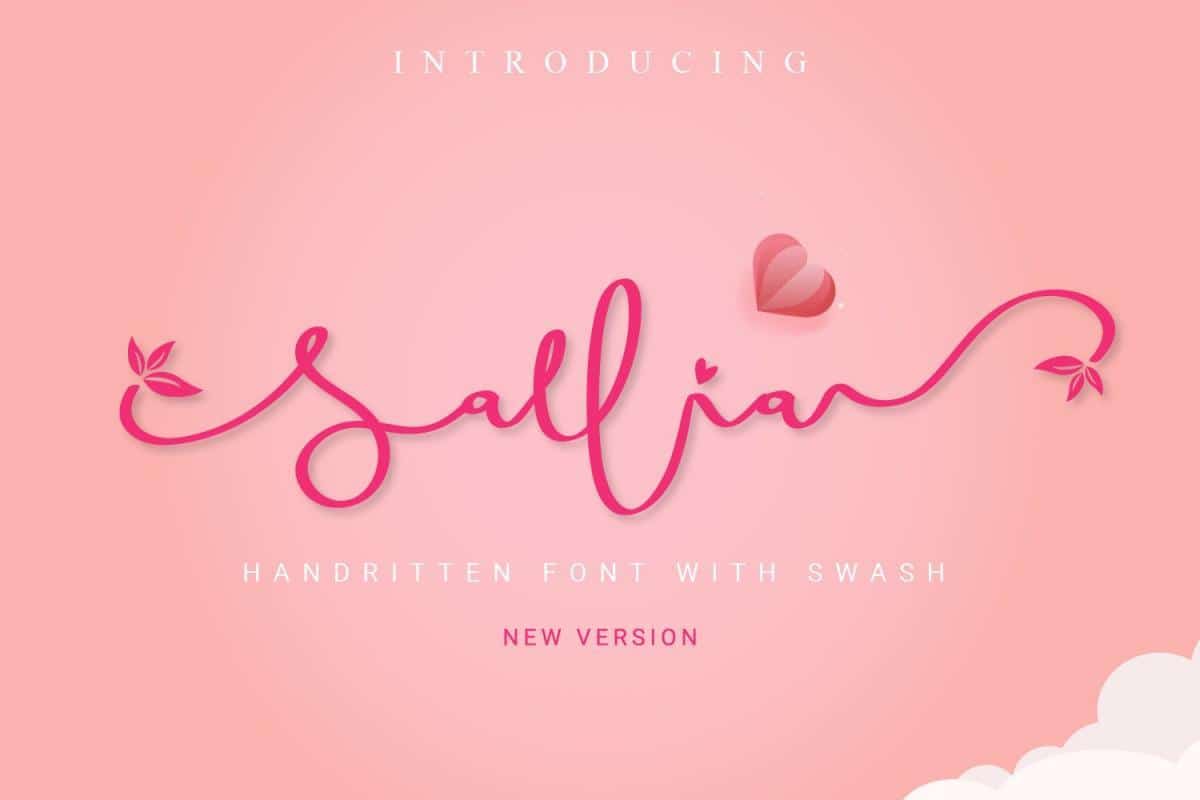 Sallia Handwritten Font 1