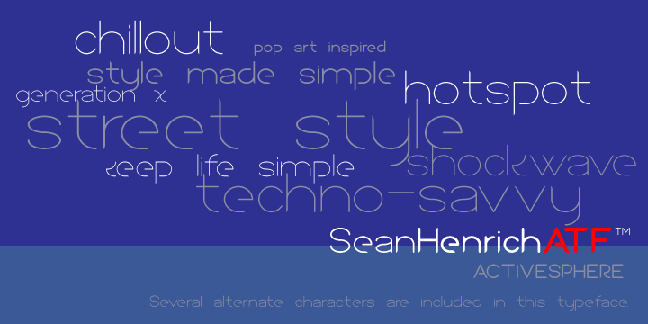 Sean Henrich Atf Font 7
