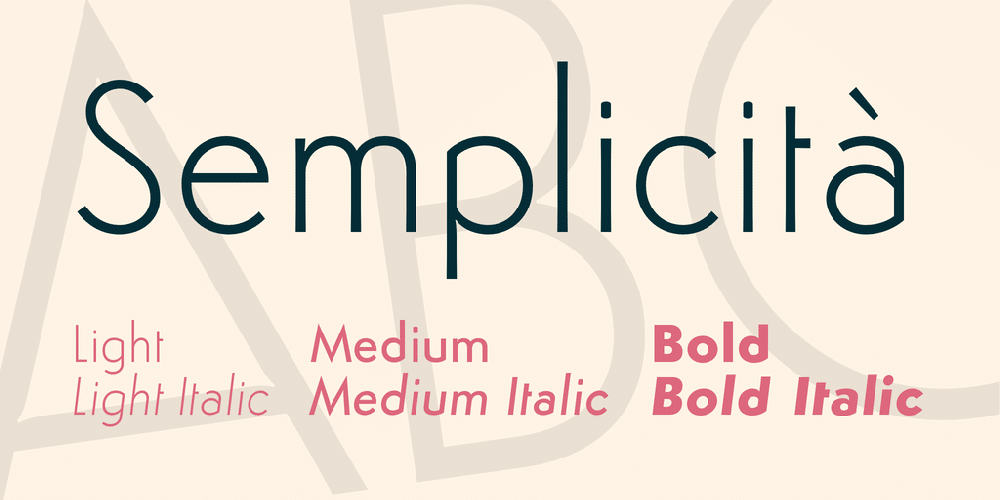Semplicità Font