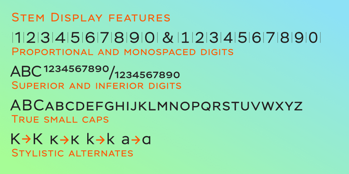 Stem-Bold Font 3