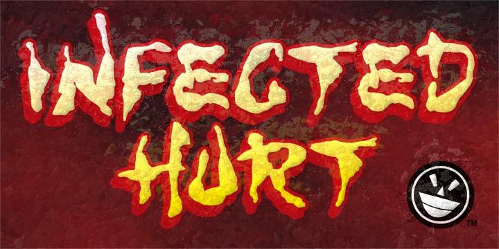 WILD3 Infected Hurt Font 1