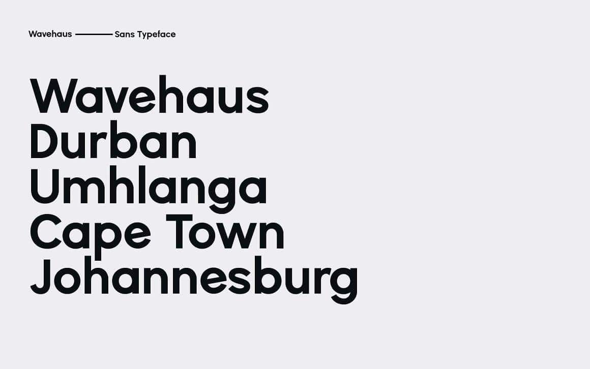 Wavehaus Font Family 3