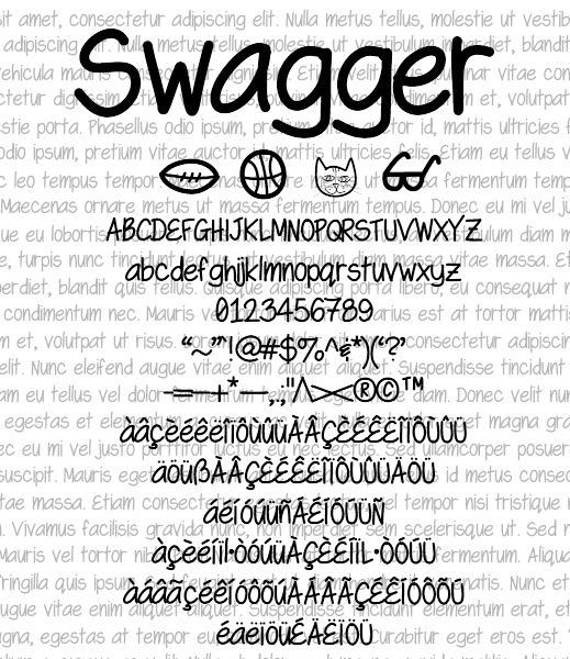 swagger font