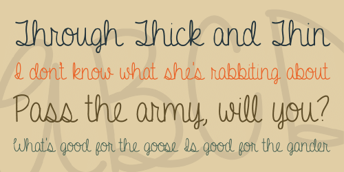 A Gentle Touch Font 1