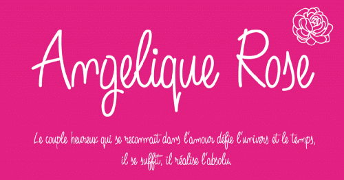 Angelique Rose Font 1
