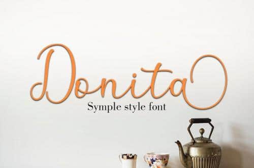 Anisha Calligraphy Font 4