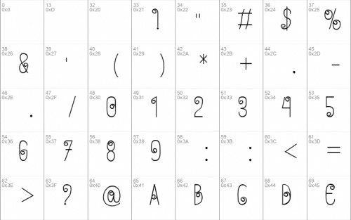 Anohana Font 2