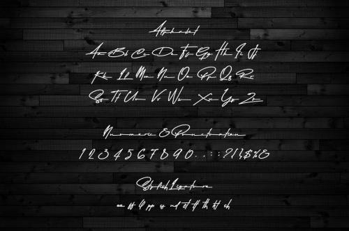 Asem Kandis Signature Font 5