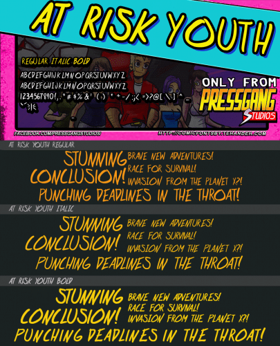At Risk Youth Font 2