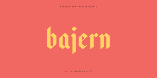 Bajern Font