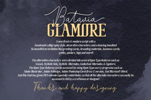 Batavia Glamore Font 9