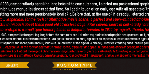Biscuit Pro Font 6