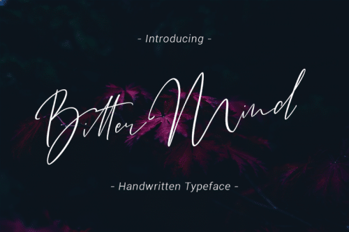 Bitter Mind Font 1