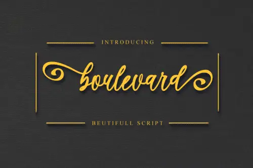 Boulevard Beautiful Script Font 1