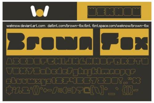 Brown Fox Font 1