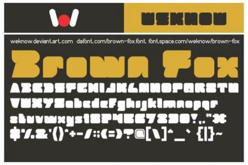 Brown Fox Font 2
