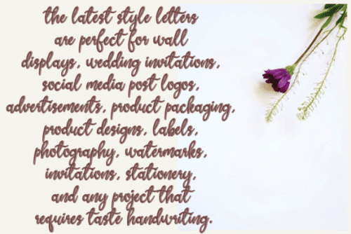 Butter sweet Script Font 3