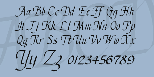 Chancery Cursive Font 3